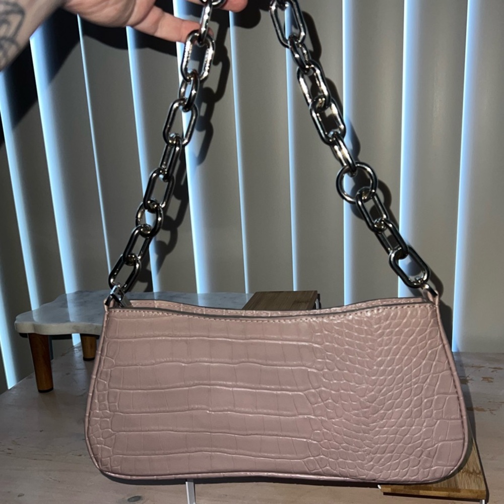 A New Day Brown Shoulder Bag with Chain Strap
